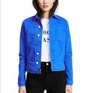 L'agence Janelle Blue Jean Denim Jacket Size x-Small NWT